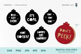 Download Funny Christmas Gift Tags Svg File Bundle By Design Owl Thehungryjpeg Com