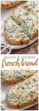 Cheesy Spinach Artichoke Bread Recipe Cheesy Appetizer Recipes Cooking Recipes