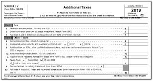What is irs 1040a form? Form 1040 Schedule 2 Line 46 2018 2021 Tax Forms 1040 Printable