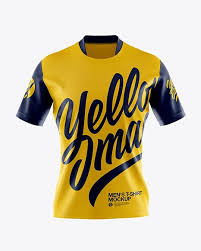 Men S T Shirt Mockup Front View In Apparel Mockups On Yellow Images Object Mockups In 2020 Shirt Mockup Clothing Mockup Tshirt Mockup