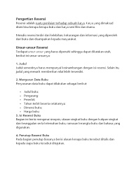 Penjelasan resensi buku nonfiksi setelah melihat contoh resensi buku non fiksi tentang creative director, ada beberapa unsur penting yang wajib ada di dalam resensi buku, yang akan dijelaskan sebagai berikut. Buku Fiksi Dan Non Fiksi