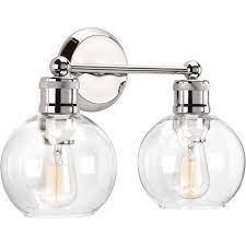 We did not find results for: Progress Lighting Hansford Collection 2 Light Polished Nickel Clear Glass Coastal Bath Vanity Light P300050 104 The Home Depot