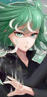1440x2960 Green Hair Tatsumaki One Punch Man Anime Artwork Wallpaper One Punch Man One Punch Tatsumaki Manga