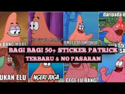 Nails meme patrick sticker by kttggsrt. Mentahan 50 Sticker Patrick Yang Lagi Viral Lengkap No Pasaran Youtube