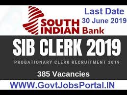 South Indian Bank Recruitment For 385 Probationary Clerk Posts 2019 Ba With Images Bank Jobs Job Interview Questions Job Interview Tips
