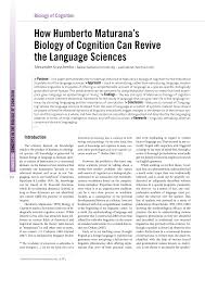 La muerte del biólogo e intelectual chileno humberto maturana caló hondo en la sociedad científica y civil. Pdf How Humberto Maturana S Biology Of Cognition Can Revive The Language Sciences