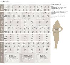 Women S Pendleton Clothing Size Chart Clothing Size Chart Dress Size Chart Women Pendleton Clothing