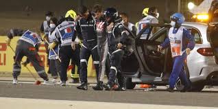 Martin brundle added that it was so unusual to see a formula one car with all the safety cells and fuel. Formula One Driver Romain Grosjean Escapes After Horror Crash At Bahrain Grand Prix The New Indian Express