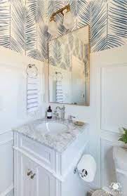 Coastal Powder Room A Modern Classic Design Kelley Nan Coastal Powder Room Coastal Bathroom Decor Small Bathroom Decor