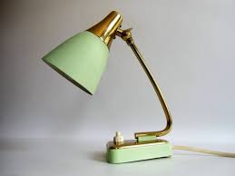 Tischlampe Aus Den 50er Jahren Vintage Nachttischlampe Metall Tischlampe Kleine Leuchte Wandlampe Mid Century Lamp Table Lamp Desk Lamp