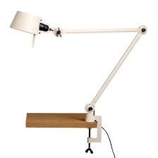 Metal desk lamp, adjustable goose neck architect table lamp with on/off switch, swing arm desk lamp with clamp. Tonone Bolt Double Arm With Clamp Desk Lamp Darklight Design Lighting Design Supply