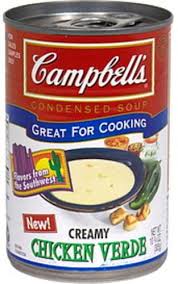 1 can campbell's cream of mushroom soup. Campbells Creamy Chicken Verde Condensed Soup 10 75 Oz Nutrition Information Innit