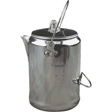 With this camping coffee percolator you can make up to 10 cups of coffee so it the whole family enjoys their coffee while camping, then this is an excellent choice and will save you. Wenzel Camp Coffee Pot With 9 Cup Capacity Camping Coffee Camping Cooking Set Coffee