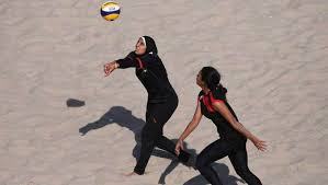 If you are a server and you realize you've given yourself a bad toss, according to volleyball serve rules you can let the tossed ball drop. Evolution Of Women S Beach Volleyball Uniforms Stuff Co Nz