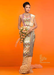 Designer Kyaw Htet Aung Myanmar Wedding Dress Myanmar Traditional Dress Bridal Dresses Dresses
