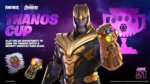 At the end of avengers: Thanos Returns To Fortnite This Time As An Outfit In The Item Shop