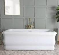 Randolph Morris Brighton Acrylic Double Ended Freestanding Bathtub - No  Faucet Drillings