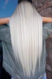 Trendy Blonde Hair Colors And Several Style Ideas To Try In 2022 White Blonde Hair Hair Styles Long Hair Styles