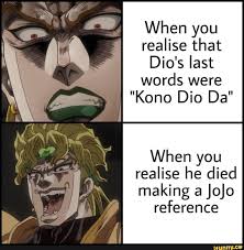 Pin On Funny Jojo S Bizarre Adventure Memes