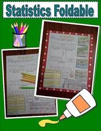 Statistics Foldable Math Foldables Interactive Student Notebooks Math Models