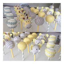 Baby Shower Cupcakes Gray And Yellow With Baby Elephants And Giraffes Baby Shower Giraffe Baby Shower Yellow Grey Baby Shower