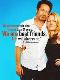 Continuity polaroids of Gillian Anderson and David Duchovny on the ... via Relatably.com