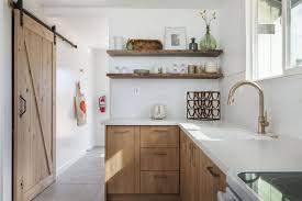 Moreover, there is a mosaic cement tile with a customized pattern on the floor which looks like a carpet surrounded by white edges. Best 52 Modern Kitchen Porcelain Tile Floors Wood Cabinets Design Dwell