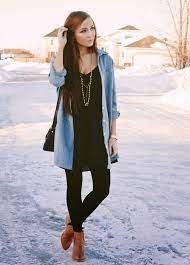 40 Awesome Winter Outfits Ideas With Ankle Boots Wear4trend Outfits With Leggings How To Wear Leggings Dresses With Leggings