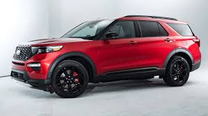 2020 Ford Explorer St Front Side View Jpg Automobile Magazine Staff Ford Explorer 2020 Ford Explorer Lifted Ford Explorer