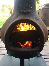 Bali outdoors outdoor fireplace wooden fire pit, chimenea, black. Pizza Oven Bbq Attchment For Chimineas