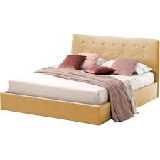 Pat Tapitat pentru Dormitor cu Lada Rabatabil, 150x200 cm, Abra Promo Dolce  Dormire, Bluemarin