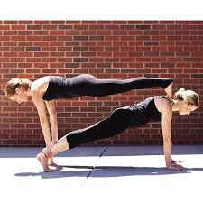 Here is a series of yoga poses for two—arranged from easiest to more difficult—that can add some bliss to the state of your union. Grab Your Bestie Or Partner Now And Do This Yoga Challenge Poses Two People Yoga Poses Yoga Poses For Two