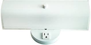 Following is the picture of the plug for reference. 2 Bulb Bath Vanity Light Fixture Wall Mount With Plug In Receptacle White Amazon Co Uk Lighting