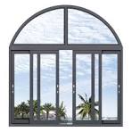 Modern French Aluminium Arched Windows Grill Design Aluminum Top Quality  Sliding Aluminum Glass Window