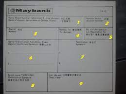 Types of services required or intended. Maybank Current Account