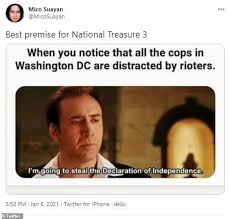 What is the meme generator? Nicolas Cage S National Treasure Spreads By Word Of Mouth After Users Compare It To The Capitol Hill Riots Eminetra New Zealand