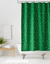 Wildflower Emerald Shower Curtain Green Shower Curtains Modern Shower Curtains Colorful Curtains