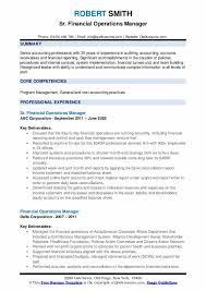 They range from inpatient and residential treatment to a gamut of outpatient programs including trauma services. Financial Operations Manager Resume Samples Qwikresume