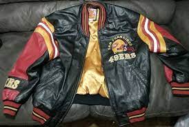 Vintage 90s San Francisco 49ers Carl Banks Leather Jacket Size L Fashion Clothing Shoes Accessories Vintage Vintage Clothing Men Jackets Vintage Outfits