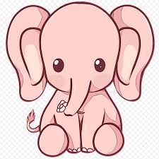 Gajah dikenal dengan ukurannya yang sangat besar, hidungnya yang panjang dan memiliki telinga yang lebar. Gajah India Menggambar Kelucuan Kartun Kawaii Buku Mewarnai Lukisan Doodle Png Klipartz