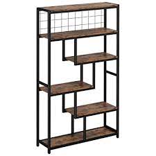 Add sophistication to your home office with our stylish selection of bookcases and etageres. Buy Ironck Bookshelves And Bookcases 6 Shelf Etagere Bookcase Industrial Open Display Shelves Geometric Bookcase With Sturdy Metal Frame Online In Germany B0963s115b