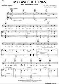 My Favorite Things Sheet Music The Sound Of Music Sheet Music Piano Sheet Music Free Sound Of Music