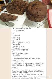 Chocolate Raisin Bread Thermomix Recipes Thermomix Bread Chocolate Raisins