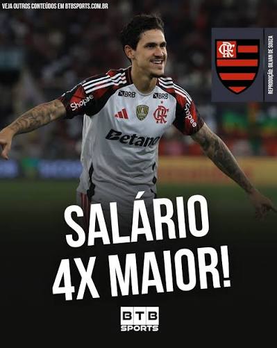 PROPOSTA NA MESA! 🚨 Pedro recebeu uma proposta do Trabzonspor, da Turquia, que pode fazer o atacante ganhar at&eacute; quatro vezes mais do que recebe atualmente no Flamengo. A diferen&ccedil;a salarial chama