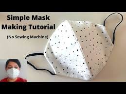 #nosewfacemask, makefacemask, #diyfacemaski have made a fabric face mask video tutorial. How To Make A Face Mask Without Sewing Machine Diy Cloth Mask Sewing Tutorial Youtube