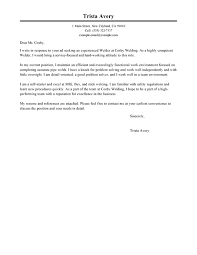 Best Welder Cover Letter Examples Livecareer
