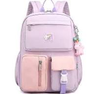 Mochilas mochila de estudante roxa mochila escolar ou bolsa de trabalho com  compartimento grande