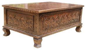 We are proud to offer over 300+ unique living room accent tables; In Stock New Delhi Elephant Hand Carved Rustic Solid Wood Coffee Table Chest Traditional Coffee Tables By Sierra Living Concepts Houzz