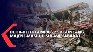 Lokasi tepatnya terjadi di darat pada jarak 27 kilometer arah tenggara kota mamuju dengan. Detik Detik Gempa 6 2 Sr Guncang Majene Dan Mamuju Sulawesi Barat Youtube