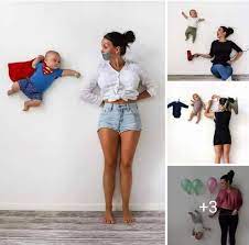 Newborn photoshoot ideas at home boy. Top Baby Photoshoot Ideas At Home With Mama Baby Photoshoot Boy Monthly Baby Pictures Monthly Baby Photos
